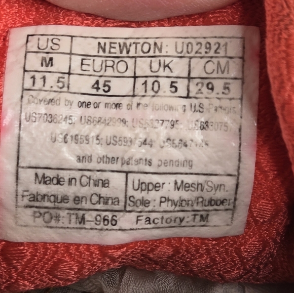 Newton Chicago Running Fusion Special Edition shoes 11.5 black blue red starsh - Picture 16 of 17